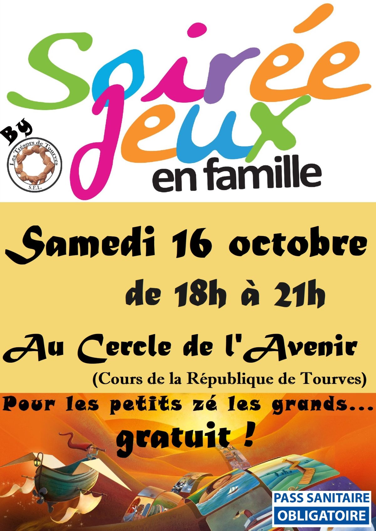 Soirée Jeux de société samedi 16 octobre