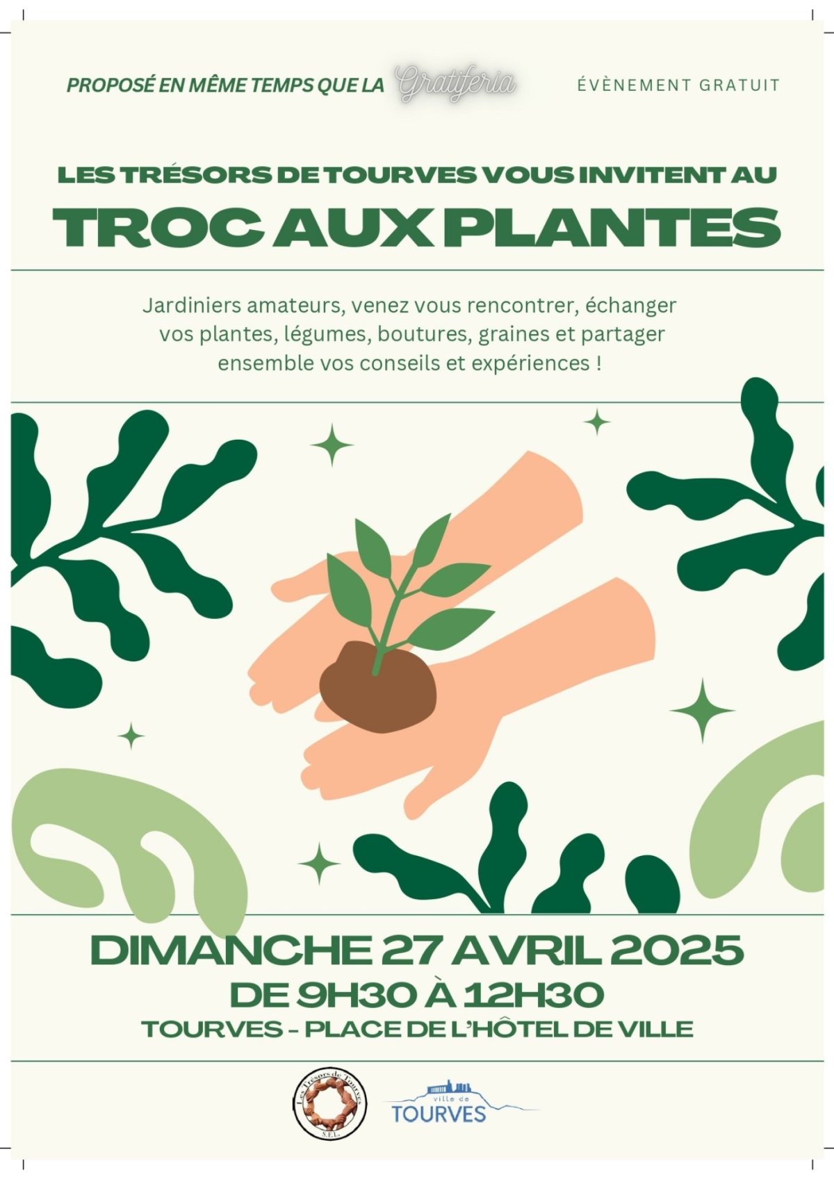 Troc aux plantes et gratiféria : dimanche 27 avril 